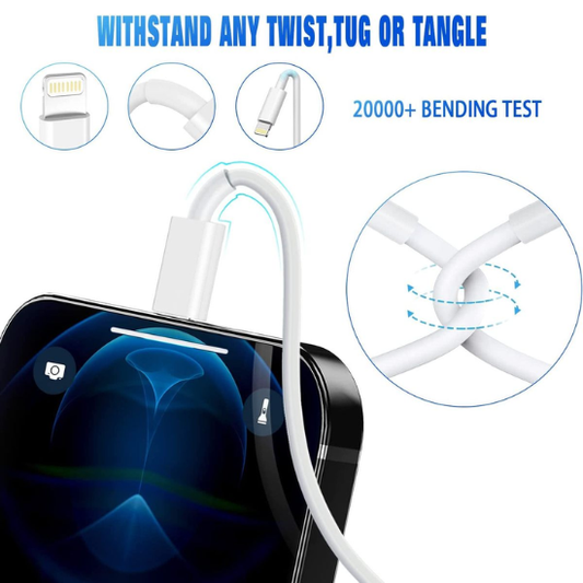 USB-A to Lightning Charging Cable & Data Cable for iphone
