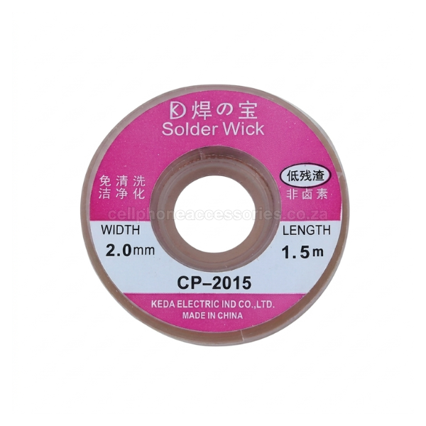 Advanced Desoldering Braid Solder Remover Wick Wire 2mm CP-2015 Pack of 2
