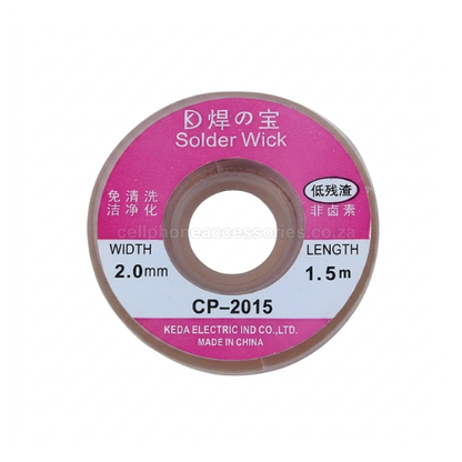 Advanced Desoldering Braid Solder Remover Wick Wire 2mm CP-2015