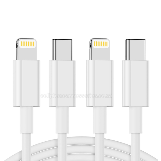USB-C to Lightning Fast Charging & Data Sync Cable Pack of 2