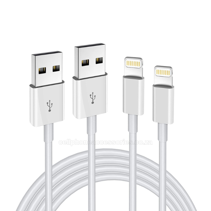 iPhone Lightning USB Fast Charging & Data Sync Cable Pack of 2