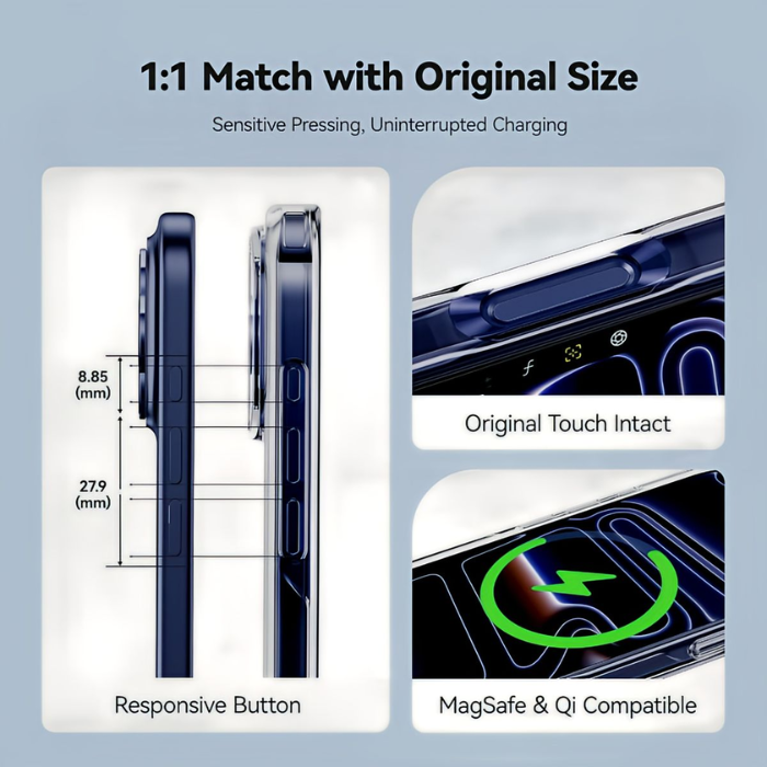 Shockproof TPU Clear Slim Cover Suitable For iPhone 17 Pro