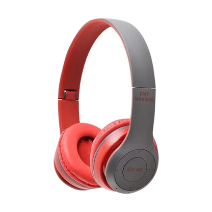 P47 Wireless Bluetooth Headphones and Z5 Gaming TWS Bluetooth 5.2 Wireless Earbuds Combo, Over-Ear Headset with True Wireless Earbuds and Charging Case